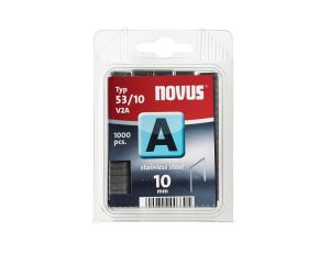 Zszywki typ A 53/10 NOVUS stal nierdzewna [1000 szt.]