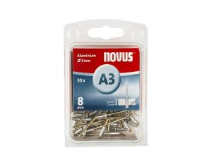 Nity aluminiowe A3/8 NOVUS [30 szt.]