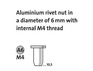 Nitonakrętki aluminiowe AM4/10,5 NOVUS [10 szt.] - image 2