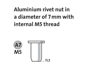 Nitonakrętki aluminiowe AM5/11,5 NOVUS [10 szt.]