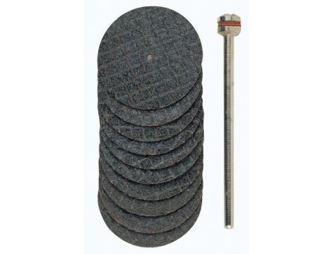 Tarcza tnąca 22 mm ze splotem Proxxon + trzpień [10 szt.]