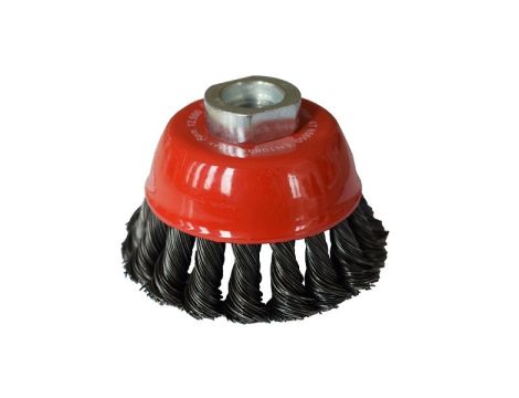 Szczotka doczołowa 65 mm/M14 ABRABORO - drut splatany 0,5 mm