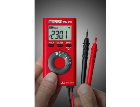Miernik uniwersalny BENNING MM P3 cyfrowy z akcesoriami - 3