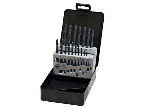 Zestaw wierteł do metalu HSS-R DIN 338 1 - 10 mm ABRABORO [19 szt.]