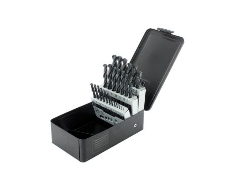Zestaw wierteł do metalu HSS-R DIN 338 1 - 13 mm ABRABORO [25 szt.]