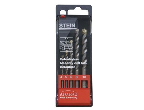 Zestaw wierteł do betonu  4-10 mm ABRABORO