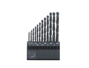 Zestaw wierteł do metalu HSS-R DIN 338 1,5 - 6,5 mm ABRABORO [13 szt.]