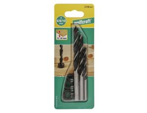 Wiertła do połączeń kołkowych 6, 8, 10 mm Wolfcraft [3 szt.] - image 2