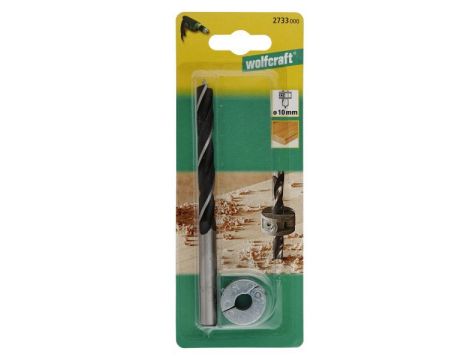 Wiertło do połączeń kołkowych 10 mm + ogranicznik Wolfcraft - 2