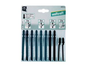 Zestaw brzeszczotów Wolfcraft - uchyt T [10 szt.]