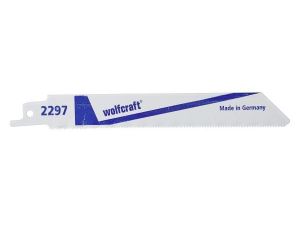 2 brzeszczoty szablaste Wolfcraft - 1 - 3 mm dokładne, równe cięcia, blachy, metale nieżelazne, Inox