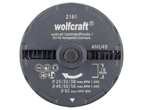 Otwornica uniwersalna 25,32,38,45,50,56,62 mm Wolfcraft - 2