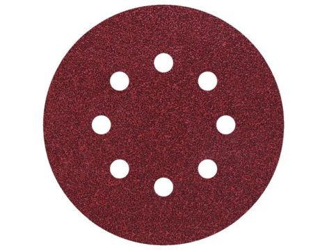 Papier szlifierski 125 mm Wolfcraft - gr. 240, perforowany, na rzep [5 szt.]
