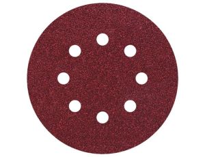 Papier szlifierski 125 mm Wolfcraft - gr. 80/120/240, perforowany, na rzep [25 szt.]