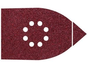 Papier szlifierski 107x142 mm Wolfcraft - gr. 80/120/240, perforowany, na rzep [6 szt.]