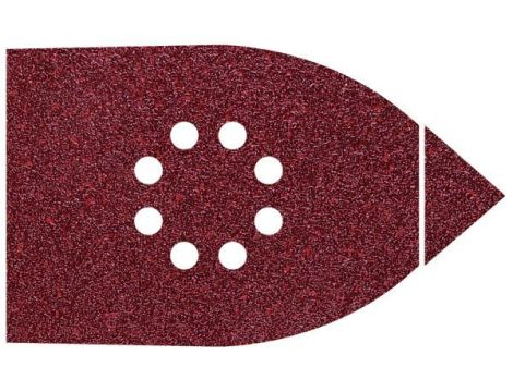 Papier szlifierski 107x142 mm Wolfcraft - gr. 80/120/240, perforowany, na rzep [6 szt.]
