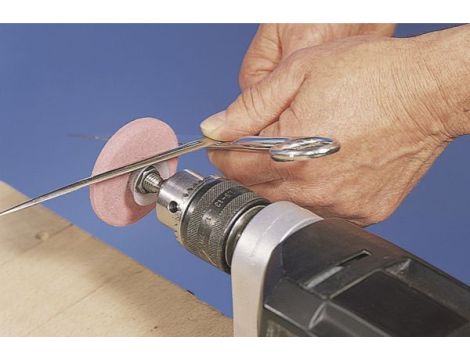 Ostrzałka noży i nożyczek, 60 mm z trzpieniem - Wolfcraft - 2