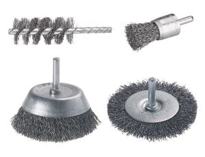 Zestaw 4 szczotek drucianych Wolfcraft