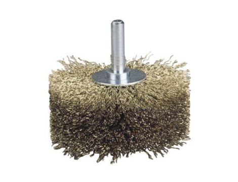 Szczotka do nadawania struktury drewna 80/40 mm Wolfcraft - trzpień 8 mm