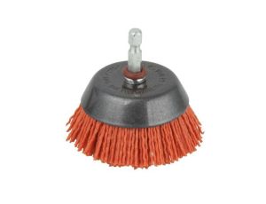 Szczotka doczołowa 65 mm Wolfcraft - pokryta nylonem / zgrubna