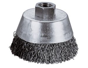 Szczotka doczołowa 65 mm/M14 Wolfcraft - drut falisty