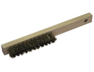 Szczotka ręczna 4-rzedowa 220 mm Wolfcraft - drut mosiężny