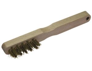 Szczotka ręczna 3-rzędowa 200 mm Wolfcraft - drut mosiężny