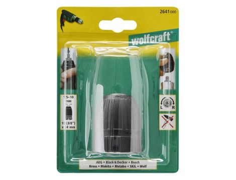 Uchwyt wiertarski szybkomocujący 1,5 - 10 mm Wolfcraft - 10 (3/8) - 24 - Economy line - 2