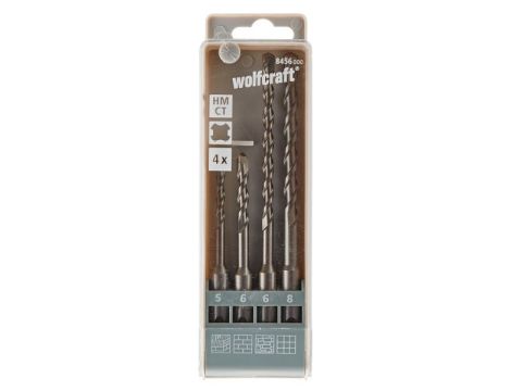 Zestaw wierteł do betonu SDS-Plus 5 - 8 mm Wolfcraft [4 szt.] - 2