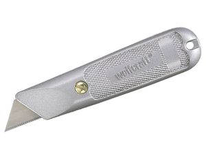 Nóż z ostrzem trapezowym, metalowy, Wolfcraft