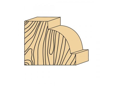 Frez promieniowy 25/13,5/r 6,3 ABRABORO - TCT - 2