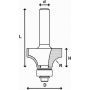 Frez promieniowy 25/13,5/r 6,3 ABRABORO - TCT - 2