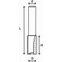 Frez prosty 8 mm ABRABORO - TCT - 2