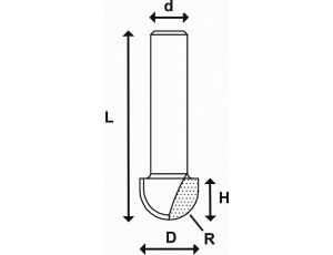 Frez REZ CORE BOX TCT, 12.7 mm