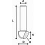 Frez REZ CORE BOX TCT, 12.7 mm - 2