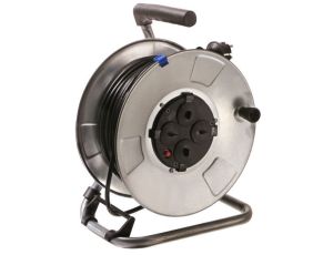 Przedłużacz bębnowy 50 m AS-SCHWABE 3G1,5 guma, zatyczki