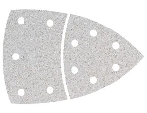 Papier szlifierski 95 mm Wolfcraft - gr. 40/80/120, perforowany, na rzep - do farby i lakieru [15 szt.]