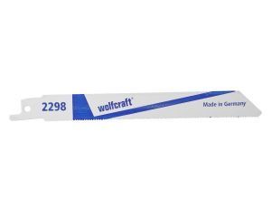 2 brzeszczoty szablaste Wolfcraft - 1 - 3 mm, dokładne, równe cięcia blachy, metale nieżelazne
