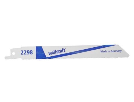 2 brzeszczoty szablaste Wolfcraft - 1 - 3 mm, dokładne, równe cięcia blachy, metale nieżelazne