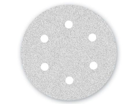 Papier ścierny Menzer WHITE fi 225 z 6 otworami K100 do szlifierek do gipsu 25 szt/opak. LHS/TBS 225 PRO