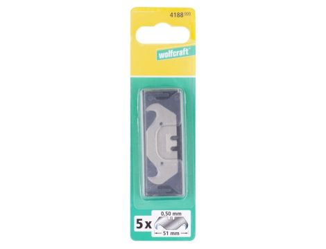 Ostrze haczykowe 51 mm/0.50 mm Wolfcraft [5 szt.]