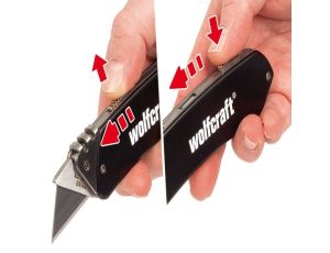 Nóż z ostrzem trapezowym, rekreacyjny, Wolfcraft - image 2