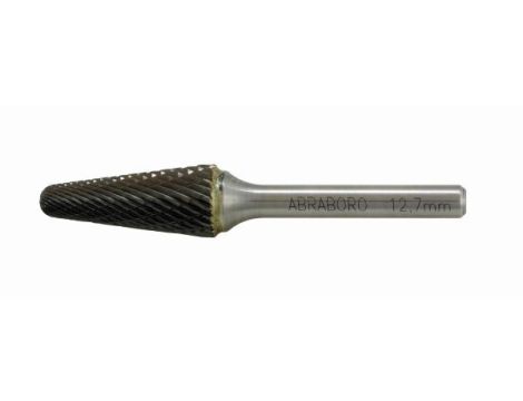 Frez do metalu ABRABORO Typ L, 12 x 77/32 - stożek zaokrąglony TCT