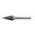 Frez do metalu ABRABORO Typ M, 16,0 x 71/25 - stożek ostry TCT