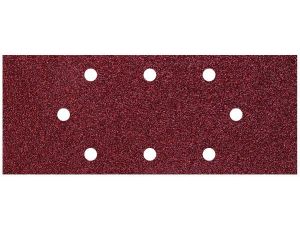 Papier szlifierski 93x230 mm Wolfcraft - gr. 40/80/120, perforowany, na rzep [15 szt.]