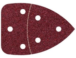 Papier szlifierski 98x139 mm Wolfcraft - gr. 40, perforowany, na rzep [6 szt.]