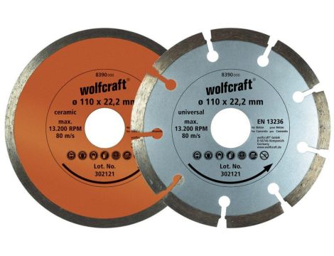 2 tarcze diamentowe fi 110 mm, Wolfcraft - 2