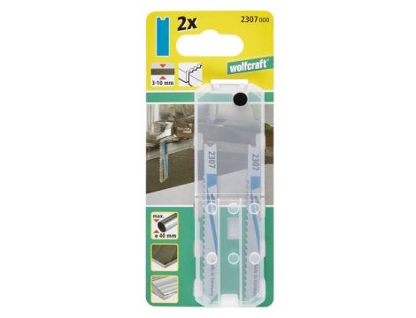 2 brzeszczoty Wolfcraft - uchwyt U, 3-10mm, blachy, aluminium - 2