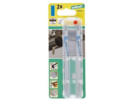 2 brzeszczoty Wolfcraft - uchwyt U, blachy, aluminium - 2