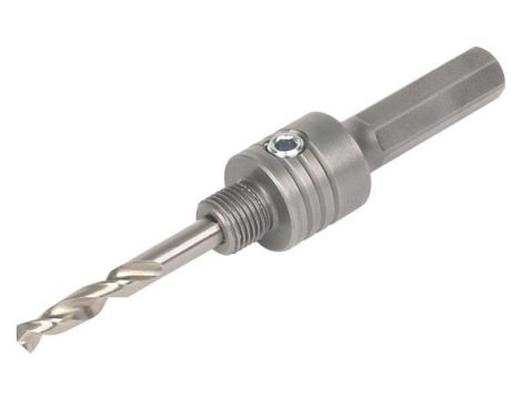 Trzpień 6-kąt z wiertłem do otwornic BiM Wolfcraft 19-29 mm